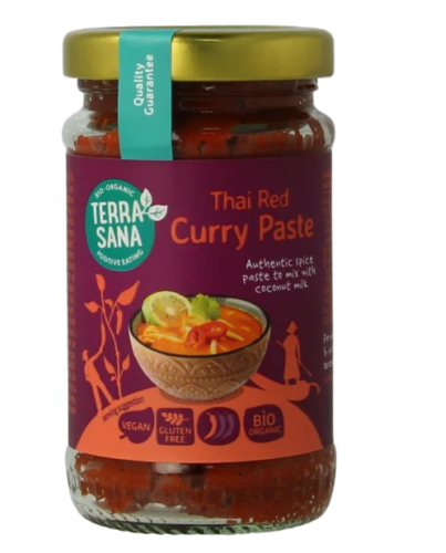 Terrasana Thaise Rode Currypasta Biologisch 120 Gramm