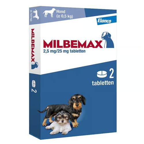 Milbemax Ontwormingsmiddel voor Kleine Honden en Puppy's 2 Tabletten