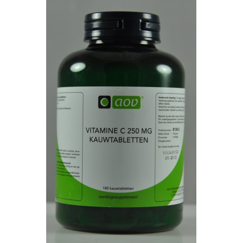 AOV Vitamine C 250 mg Kauwtabletten 180 Kautabletten