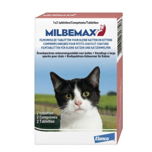 Milbemax Ontwormingsmiddel Kleine Katten en Kittens 2 tablets
