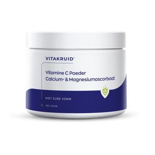 Vitakruid Vitamine C Poeder Calcium- & Magnesiumascorbaat 260 Gramm