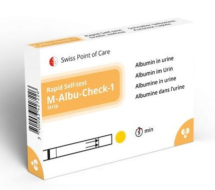 Swiss Point of Care Zelftest M-Albu-Check 1 Stück