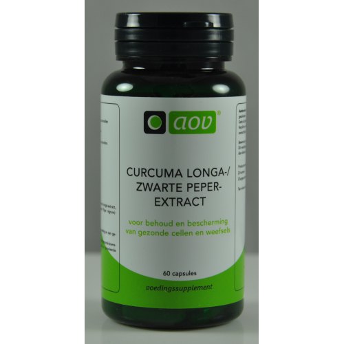 AOV Curcuma Longa Zwarte Peper Extract 60 Kapseln