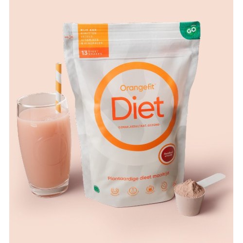 850 Gramm Orangefit Diet Shake Aardbei Smaak