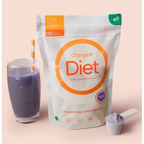 850 Gramm Orangefit Diet Shake Blueberry Smaak