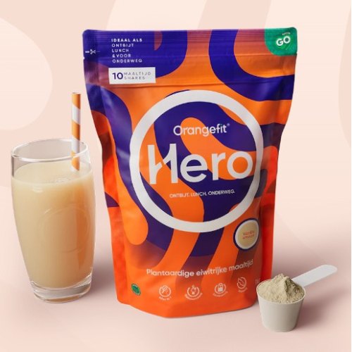1000 Gramm Orangefit Hero Shake Vanille Smaak
