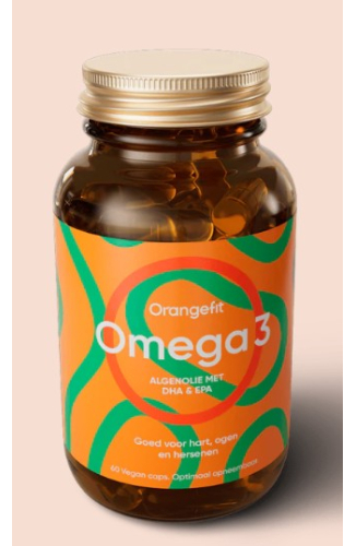60 Kapseln Orangefit Omega 3 Algenolie met DHA & EPA