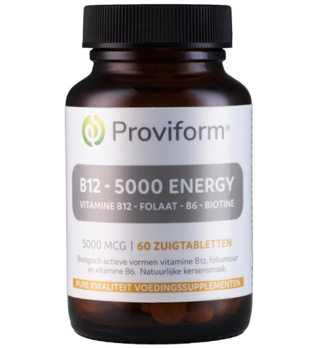 60 zuigtabletten Proviform B12 5.000 Energy