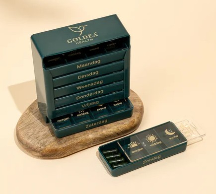 1 Stücke Goldea Health Pillendoos Week