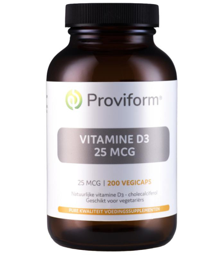 200 capsules Proviform Vitamine D3 25 mcg 