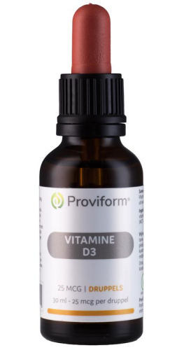 30 Ml Proviform Vitamine D3 Druppels 25 mcg