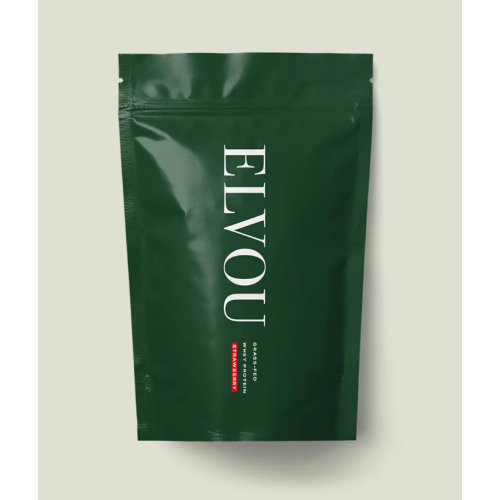 1000 gram Elvou Grass-Fed Whey Protein Strawberry