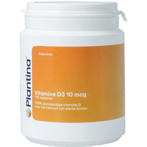 120 tabletten Plantina Vitamine D Vegan 10 mcg