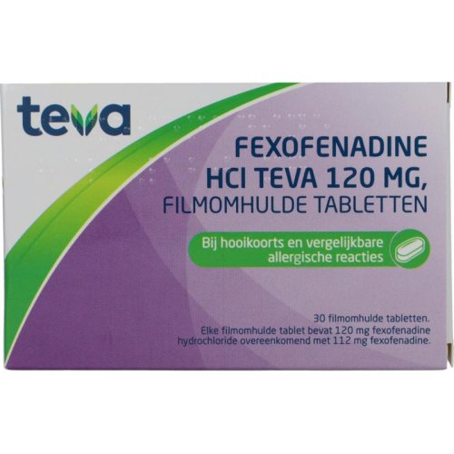 Teva Fexofenadine HCI 120 mg 30 tablets