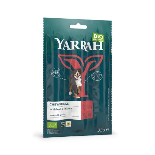 Yarrah Chewsticks with Beef & Chicken Biologisch 3 Sticks