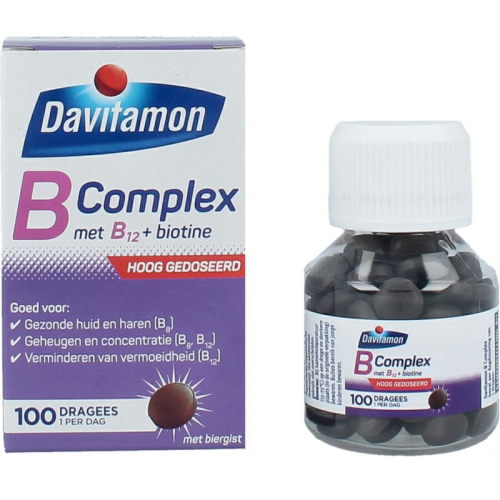 Davitamon B Complex met B12 + Biotine 100 dragees