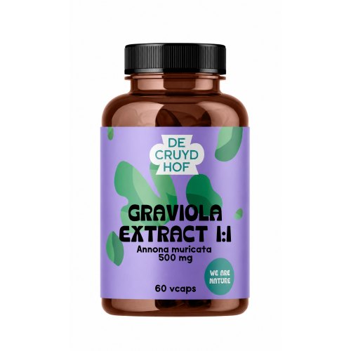De Cruydhof Graviola Fruit Extract 1:1 500 mg 60 Vcaps