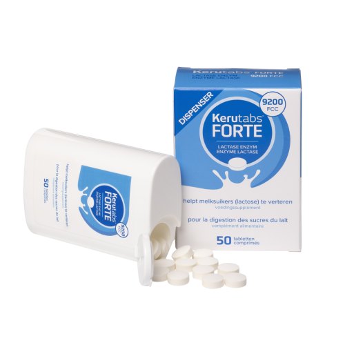 50 tabletten Kerutabs Lactase Enzym 9200 FCC