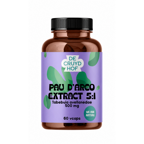 60 Vcaps De Cruydhof Pau d'Arco Extract 5:1 500 mg