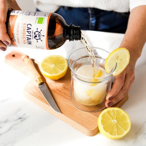The GUTsy Captain Company Kombucha Ginger & Lemon 1000 Ml