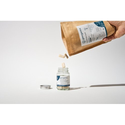 Georganics Chewing Gum English Peppermint Refill 140 pieces