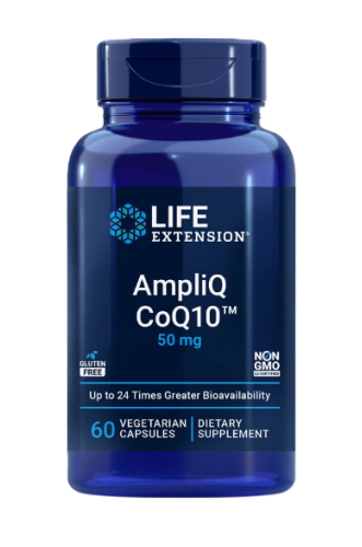 60 capsules Life Extension AmpliQ CoQ10™ 50 mg