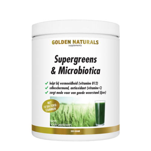 300 gram Golden Naturals Supergreens & Microbiotica