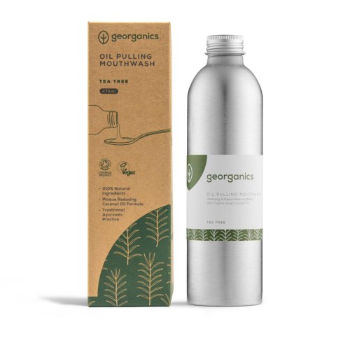 275 Ml Georganics Oilpulling Mouthwash Tea Tree