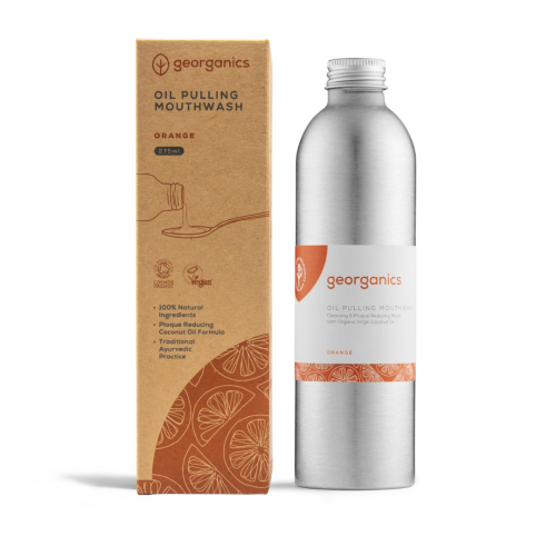 275 ml Georganics Oilpulling Mouthwash Orange