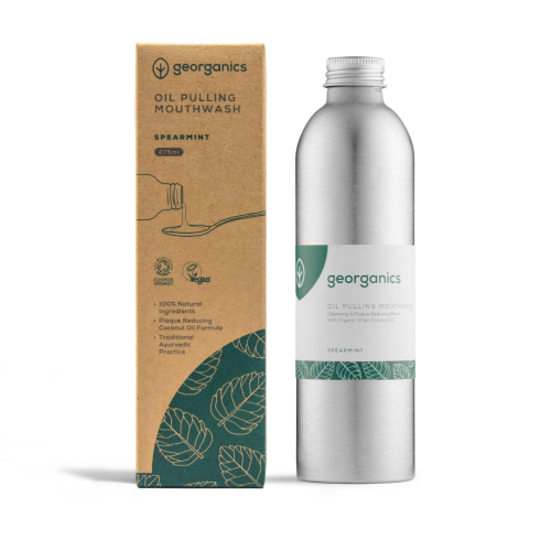 275 ml Georganics Oilpulling Mouthwash Spearmint