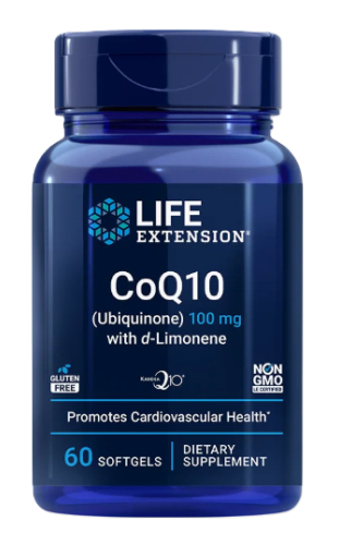 60 softgels Life Extension CoQ10 (Ubiquinone) 100 mg with d-Limonene