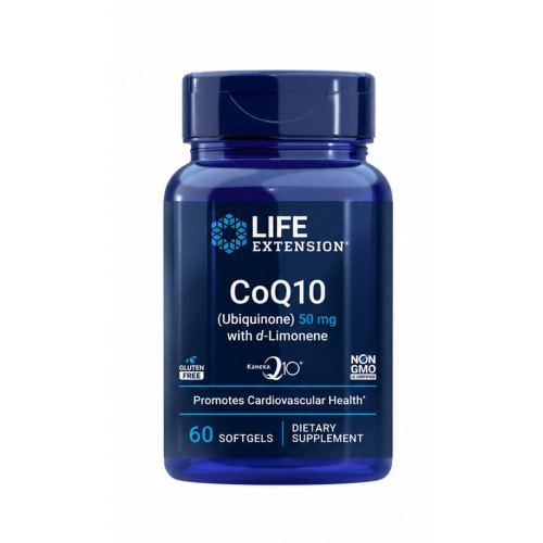 60    softgels Life Extension CoQ10 (Ubiquinone) 50 mg with d-Limonene