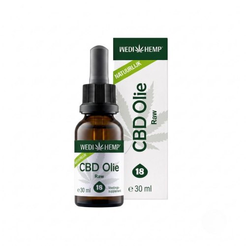 30 ml Wedihemp CBD Olie Raw 18% Natuurlijk