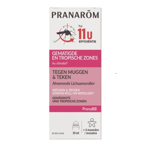 30 ml Pranarom Tegen Muggen & Teken Lichaamsroller