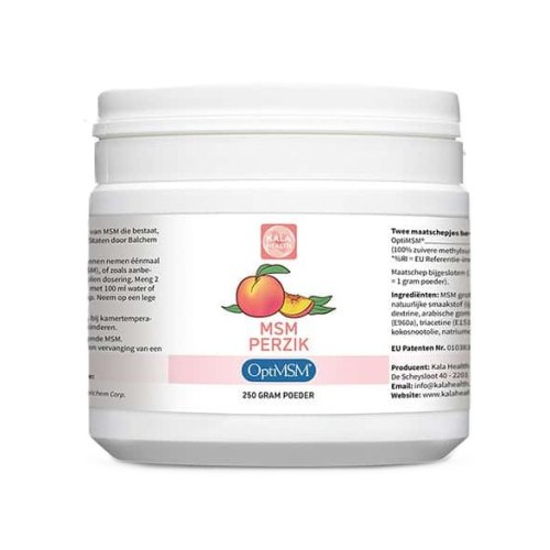250 Gramm Kala Health OptiMSM Poeder Perzik