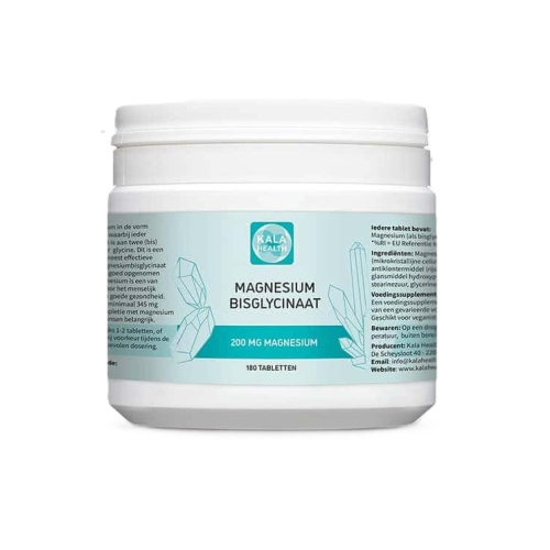 180 tabletten Kala Health Magnesium Bisglycinaat 200 mg