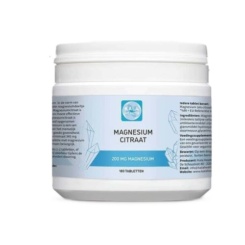180 tabletten Kala Health Magnesium Citraat 200 mg