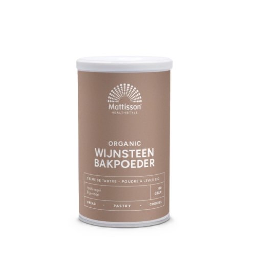 180 gram Mattisson Wijnsteen Bakpoeder Biologisch
