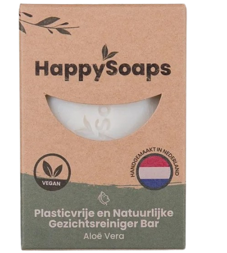 70 Gramm HappySoaps Aloë Vera Gezichtsreiniger Bar
