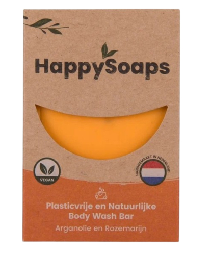 100 gram HappySoaps Arganolie en Rozemarijn Body Wash Bar