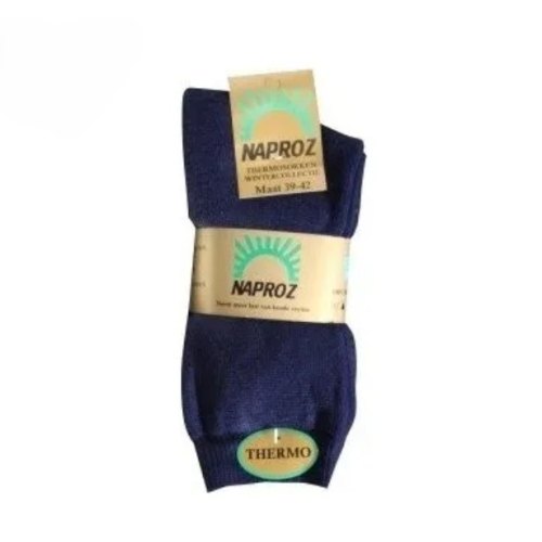3 couple Naproz Thermosokken Blauw 43-46