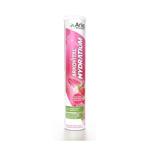 24 bruistabletten Arkopharma Arkovital Hydratium Framboos