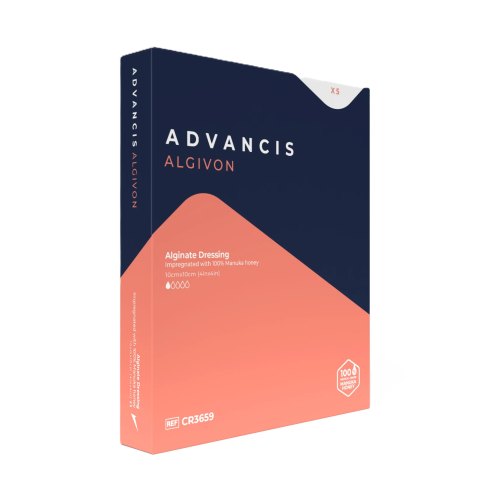 Advancis Veterinary Algivon Manuka Honing Alginaatverband 10 x 10 cm 5 Stücke