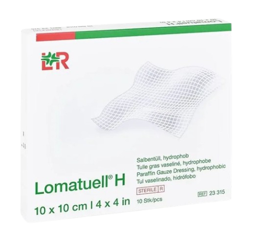 10 stuks Lohmann & Rauscher Lomatuell H Zalftule 10 x 10cm