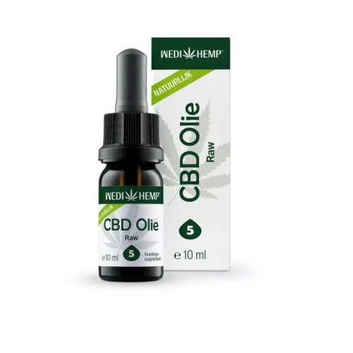 10 ml Wedihemp CBD Olie Raw 5% Natuurlijk