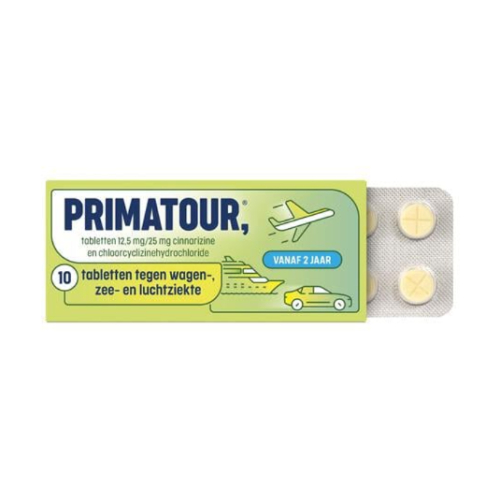 10 tabletten Primatour Primatour - Bij Reisziekte