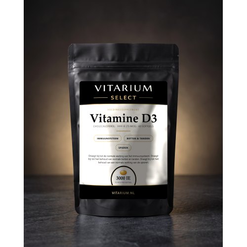 60 Softgels Vitarium Select Vitamine D3 75 mcg