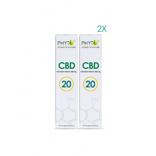 2 x 10 gram Phytoplus CBD / CBDA Extract 20%