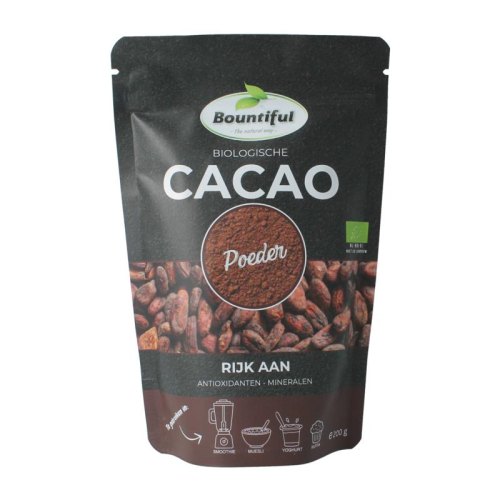 200 Gramm Bountiful Cacao Poeder Biologisch