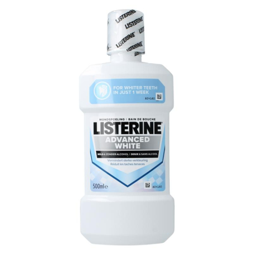 500 ml Listerine Mondwater Advanced White Mild